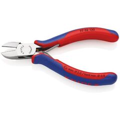  Elektronik-Seitenschneider mit durchgestecktem Gelenk KNIPEX 77 02 130 Elektronik-Seitenschneider mit Mehrkomponenten-Hüllen 130 mm 12380570