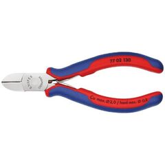  Elektronik-Seitenschneider mit durchgestecktem Gelenk KNIPEX 77 02 130 Elektronik-Seitenschneider mit Mehrkomponenten-Hüllen 130 mm 12380570