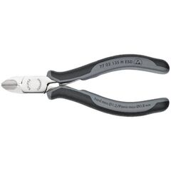  Elektronik-Seitenschneider mit eingesetzter Hartmetallschneide KNIPEX 77 02 135 H ESD Elektronik-Seitenschneider mit eingesetzter Hartmetallschneide ESD mit Mehrkomponenten-Hüllen 135 mm 12380582