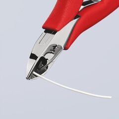  Elektronik-Seitenschneider mit durchgestecktem Gelenk KNIPEX 77 11 115 Elektronik-Seitenschneider mit rutschhemmendem Kunststoff überzogen 115 mm 12380567