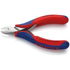  Elektronik-Seitenschneider mit durchgestecktem Gelenk KNIPEX 77 12 115 Elektronik-Seitenschneider mit Mehrkomponenten-Hüllen 115 mm 12380557