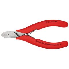  Elektronik-Seitenschneider mit durchgestecktem Gelenk KNIPEX 77 21 115 N Elektronik-Seitenschneider mit durchgestecktem Gelenk mit Kunststoff überzogen 115 mm 12380569