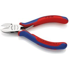  Elektronik-Seitenschneider mit durchgestecktem Gelenk KNIPEX 77 22 130 Elektronik-Seitenschneider mit Mehrkomponenten-Hüllen 130 mm 12380563