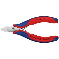  Elektronik-Seitenschneider mit durchgestecktem Gelenk KNIPEX 77 32 115 Elektronik-Seitenschneider mit Mehrkomponenten-Hüllen 115 mm 12380558