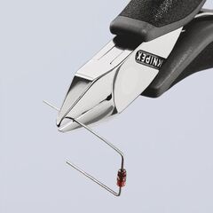  Elektronik-Seitenschneider mit durchgestecktem Gelenk KNIPEX 77 32 115 Elektronik-Seitenschneider mit Mehrkomponenten-Hüllen 115 mm 12380558