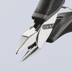  Elektronik-Seitenschneider mit durchgestecktem Gelenk KNIPEX 77 32 115 Elektronik-Seitenschneider mit Mehrkomponenten-Hüllen 115 mm 12380558