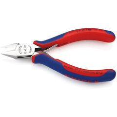  Elektronik-Seitenschneider mit durchgestecktem Gelenk KNIPEX 77 42 130 Elektronik-Seitenschneider mit Mehrkomponenten-Hüllen 130 mm 12380568