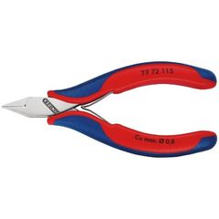  Elektronik-Seitenschneider mit durchgestecktem Gelenk KNIPEX 77 72 115 Elektronik-Seitenschneider mit Mehrkomponenten-Hüllen 115 mm 12380556