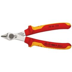  Electronic Super Knips® KNIPEX 78 06 125 Electronic Super Knips® VDE isoliert mit Mehrkomponenten-Hüllen, VDE-geprüft 125 mm 12380587