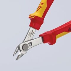  Electronic Super Knips® KNIPEX 78 06 125 Electronic Super Knips® VDE isoliert mit Mehrkomponenten-Hüllen, VDE-geprüft 125 mm 12380587