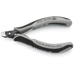  Präzisions-Elektronik-Seitenschneider ESD KNIPEX 79 02 120 ESD Präzisions-Elektronik-Seitenschneider ESD mit Mehrkomponenten-Hüllen brüniert 120 mm 12380607