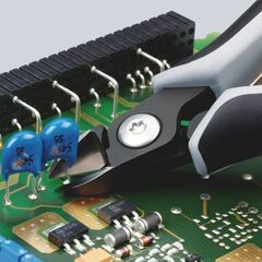  Präzisions-Elektronik-Seitenschneider ESD KNIPEX 79 32 125 ESD Präzisions-Elektronik-Seitenschneider ESD mit Mehrkomponenten-Hüllen brüniert 125 mm 12380602