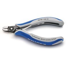  Präzisions-Elektronik-Seitenschneider KNIPEX 79 02 125 S1 Präzisions-Elektronik-Seitenschneider z. B. zum Öffnen von Kunststoff-Kabelverbindern mit Mehrkomponenten-Hüllen brüniert 125 mm 12380620