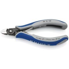  Präzisions-Elektronik-Seitenschneider KNIPEX 79 12 125 Präzisions-Elektronik-Seitenschneider mit Mehrkomponenten-Hüllen brüniert 125 mm 12380619
