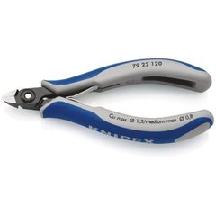  Präzisions-Elektronik-Seitenschneider KNIPEX 79 22 120 Präzisions-Elektronik-Seitenschneider mit Mehrkomponenten-Hüllen brüniert 120 mm 12380621