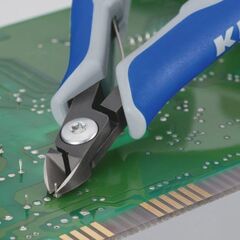  Präzisions-Elektronik-Seitenschneider KNIPEX 79 22 120 Präzisions-Elektronik-Seitenschneider mit Mehrkomponenten-Hüllen brüniert 120 mm 12380621