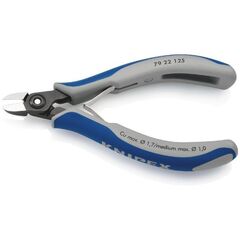  Präzisions-Elektronik-Seitenschneider KNIPEX 79 22 125 Präzisions-Elektronik-Seitenschneider mit Mehrkomponenten-Hüllen brüniert 125 mm 12380616