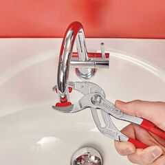  KNIPEX SpeedGrip® Siphon- und Connectorenzangen KNIPEX 81 13 250 Siphon- und Connectorenzange "SpeedGrip" Siphon- und Connectorenzangen mit rutschhemmendem Kunststoff überzogen verchromt 250 mm 12381234