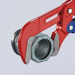  Rohrzangen S-Maul mit Schnelleinstellung KNIPEX 83 60 015 Rohrzange S-Maul mit Schnelleinstellung rot pulverbeschichtet 420 mm 12381250