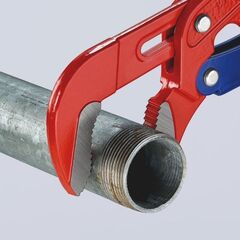  Rohrzangen S-Maul mit Schnelleinstellung KNIPEX 83 60 015 Rohrzange S-Maul mit Schnelleinstellung rot pulverbeschichtet 420 mm 12381250