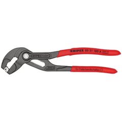 Federbandschellenzangen KNIPEX 85 51 180 A Federbandschellenzange mit rutschhemmendem Kunststoff überzogen grau atramentiert 180 mm 12381273