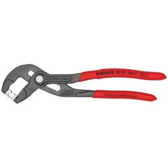  Schlauchschellenzangen für Click-Schellen KNIPEX 85 51 180 C Schlauchschellenzange für Click-Schellen mit rutschhemmendem Kunststoff überzogen grau atramentiert 180 mm 12381256