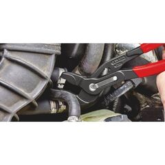  Schlauchschellenzangen für Click-Schellen KNIPEX 85 51 250 C Schlauchschellenzange für Click-Schellen mit rutschhemmendem Kunststoff überzogen grau atramentiert 250 mm 12381258