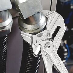  Zangenschlüssel XL Zange und Schraubenschlüssel in einem Werkzeug KNIPEX 86 03 400 Zangenschlüssel XL Zange und Schraubenschlüssel in einem Werkzeug mit Kunststoff überzogen verchromt 400 mm 12381272