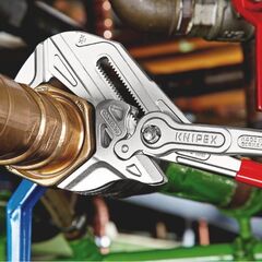  Zangenschlüssel XL Zange und Schraubenschlüssel in einem Werkzeug KNIPEX 86 03 400 Zangenschlüssel XL Zange und Schraubenschlüssel in einem Werkzeug mit Kunststoff überzogen verchromt 400 mm 12381272