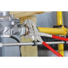  Zangenschlüssel XL Zange und Schraubenschlüssel in einem Werkzeug KNIPEX 86 03 400 Zangenschlüssel XL Zange und Schraubenschlüssel in einem Werkzeug mit Kunststoff überzogen verchromt 400 mm 12381272