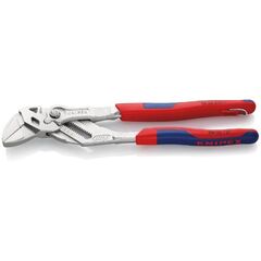  Zangenschlüssel Zange und Schraubenschlüssel in einem Werkzeug KNIPEX 86 05 250 T Zangenschlüssel Zange und Schraubenschlüssel in einem Werkzeug mit Mehrkomponenten-Hüllen, mit integrierter Befestigungsöse zum Anbringen einer Absturzsicherung verchromt 250 mm 12381221