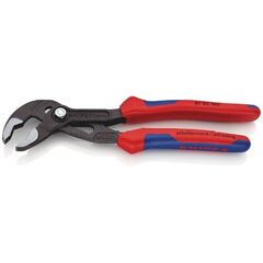  KNIPEX Cobra® Hightech-Wasserpumpenzangen KNIPEX 87 02 180 Cobra® Hightech-Wasserpumpenzange mit Mehrkomponenten-Hüllen grau atramentiert 180 mm 12381214