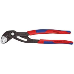  KNIPEX Cobra® Hightech-Wasserpumpenzangen KNIPEX 87 02 250 Cobra® Hightech-Wasserpumpenzange mit schlanken Mehrkomponenten-Hüllen grau atramentiert 250 mm 12381203