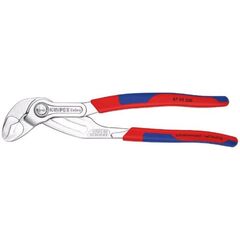  KNIPEX Cobra® Hightech-Wasserpumpenzangen KNIPEX 87 05 250 Cobra® Hightech-Wasserpumpenzange mit schlanken Mehrkomponenten-Hüllen verchromt 250 mm 12381205