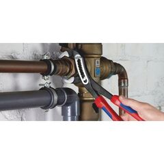  KNIPEX Alligator® Wasserpumpenzangen KNIPEX 88 02 300 Alligator® Wasserpumpenzange mit Mehrkomponenten-Hüllen schwarz atramentiert 300 mm 12381200