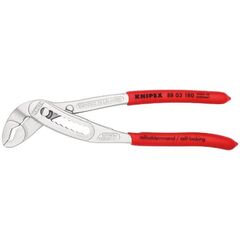  KNIPEX Alligator® Wasserpumpenzangen KNIPEX 88 03 180 Alligator® Wasserpumpenzange mit rutschhemmendem Kunststoff überzogen verchromt 180 mm 12381193