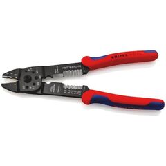 Crimpzangen Crimpzangen KNIPEX 97 21 215 SB Crimpzange mit Mehrkomponenten-Hüllen schwarz lackiert 230 mm 12380238