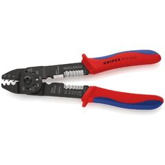  Crimpzangen Crimpzangen KNIPEX 97 21 215 C Crimpzange mit Mehrkomponenten-Hüllen schwarz lackiert 230 mm 12380641