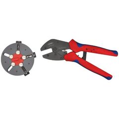  KNIPEX MultiCrimp® Crimpzangen mit Wechselmagazin KNIPEX 97 33 01 MultiCrimp® Crimpzange mit Wechselmagazin mit Mehrkomponenten-Hüllen brüniert 250 mm 12380236