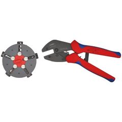 KNIPEX MultiCrimp® Crimpzangen mit Wechselmagazin KNIPEX 97 33 02 MultiCrimp® Crimpzange mit Wechselmagazin mit Mehrkomponenten-Hüllen brüniert 250 mm 12380630