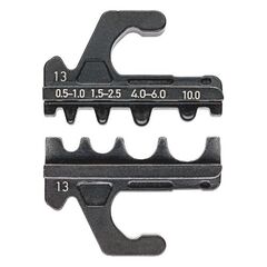  KNIPEX MultiCrimp® Crimpzangen mit Wechselmagazin KNIPEX 97 39 13 A Crimpeinsatz für unisolierte Quetsch-, Rohr- und Presskabelschuhe nach DIN 46234 und DIN 46235 sowie unisolierte Quetsch-, Stoß- und Pressverbinder nach DIN 46341 und DIN 46267 12380623