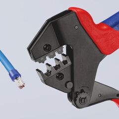  Crimp-Systemzangen für auswechselbare Crimpeinsätze KNIPEX 97 43 200 Crimp-Systemzange für auswechselbare Crimpeinsätze mit Mehrkomponenten-Hüllen brüniert 200 mm 12380651