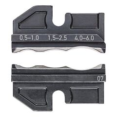  Crimpeinsätze für KNIPEX Crimp-Systemzangen Artikel-Nr.: 97 43 xx KNIPEX 97 49 07 Crimpeinsatz für Schrumpfschlauchverbinder 12380670