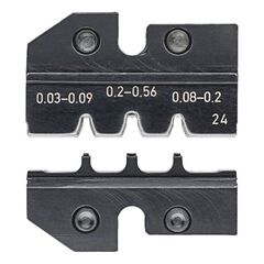  Crimpeinsätze für KNIPEX Crimp-Systemzangen Artikel-Nr.: 97 43 xx KNIPEX 97 49 24 Crimpeinsatz für D-Sub-Stecker 12380690