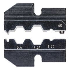  Crimpeinsätze für KNIPEX Crimp-Systemzangen Artikel-Nr.: 97 43 xx KNIPEX 97 49 40 Crimpeinsatz für Koaxial-Verbinder 12380661