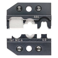  Crimpeinsätze für KNIPEX Crimp-Systemzangen Artikel-Nr.: 97 43 xx KNIPEX 97 49 66 4 Crimpeinsatz für Solar-Steckverbinder MC4 (Multi-Contact) schneiden - abisolieren - crimpen 12380671