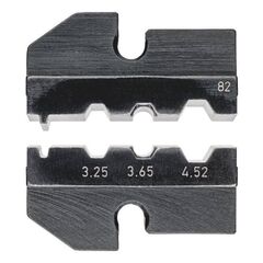  Crimpeinsätze für KNIPEX Crimp-Systemzangen Artikel-Nr.: 97 43 xx KNIPEX 97 49 82 Crimpeinsatz für Telegärtner-Stecker für Lichtwellenleiter 12380660