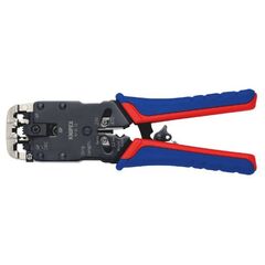  Crimpzange für Westernstecker KNIPEX 97 51 12 SB Crimpzange für Westernstecker mit Mehrkomponenten-Hüllen brüniert 200 mm 12380729