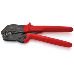  Crimpzangen auch für Zweihandbedienung KNIPEX 97 52 04 Crimpzange auch für Zweihandbedienung mit rutschhemmenden Kunststoff-Hüllen brüniert 250 mm 12380733