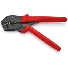  Crimpzangen auch für Zweihandbedienung KNIPEX 97 52 04 Crimpzange auch für Zweihandbedienung mit rutschhemmenden Kunststoff-Hüllen brüniert 250 mm 12380733